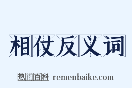 相仗反义词是什么意思的图片